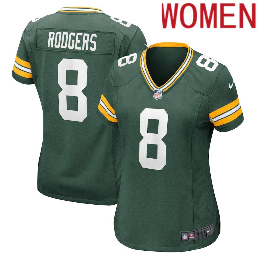 Women Green Bay Packers #8 Amari Rodgers Nike Green Nike Game NFL Jersey